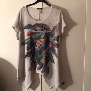 White shirts with colors